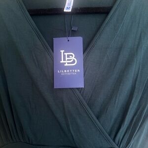 Lilbetter Deep Green Mini Dress